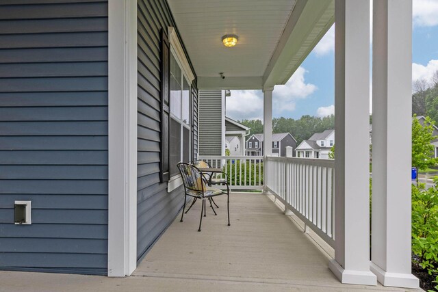 6464 Rockhold Dr, Westerville, OH 43081 - wooden porch with a residential view