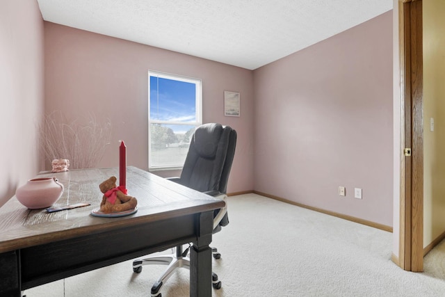 6495 Saylor St, Canal Winchester, OH 43110 - carpeted office space featuring baseboards and a textured ceiling