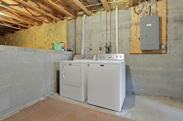 6495 Saylor St, Canal Winchester, OH 43110 - laundry room featuring washer and clothes dryer and electric panel