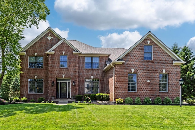2543 Kemperwood Dr, Blacklick, OH 43004 - view of front of property featuring brick siding and a front lawn