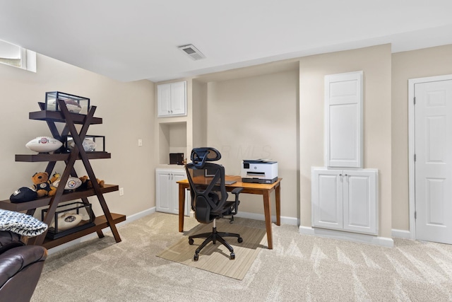 2543 Kemperwood Dr, Blacklick, OH 43004 - office featuring light carpet and baseboards