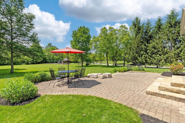 2543 Kemperwood Dr, Blacklick, OH 43004 - view of patio with view of scattered trees