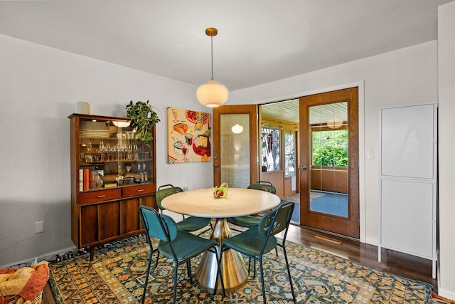 746 Ronson Ave, Columbus, OH 43230 - dining space featuring dark wood-style floors