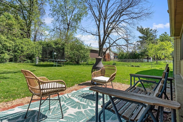 746 Ronson Ave, Columbus, OH 43230 - view of patio / terrace featuring a trampoline