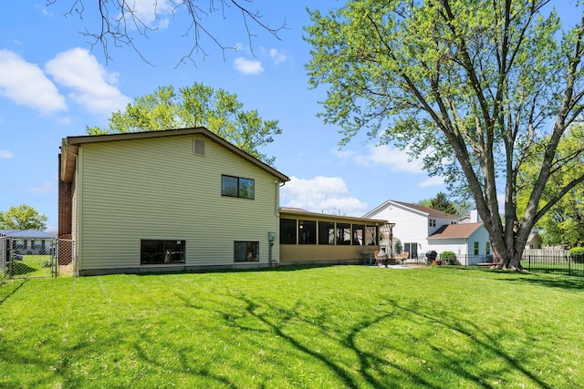 746 Ronson Ave, Columbus, OH 43230 - rear view of house with a sunroom