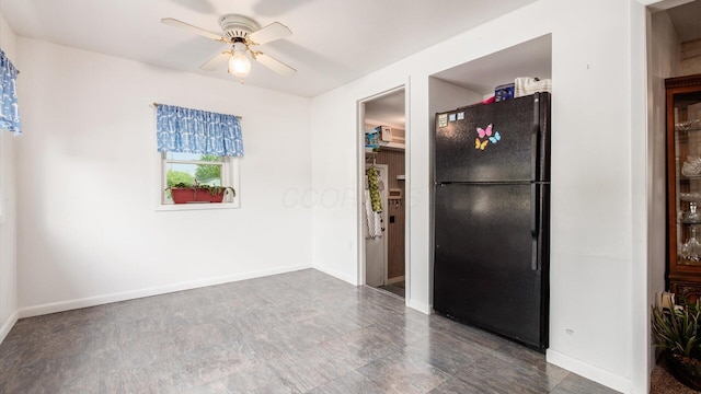 14672 Township Rd Unit 1062, Thornville, OH 43076 - spare room with ceiling fan and baseboards