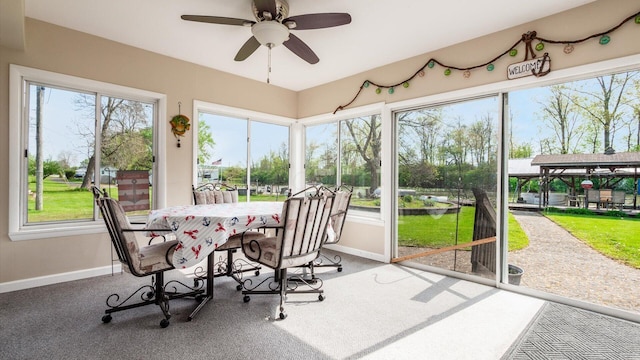 14672 Township Rd Unit 1062, Thornville, OH 43076 - sunroom / solarium featuring baseboards