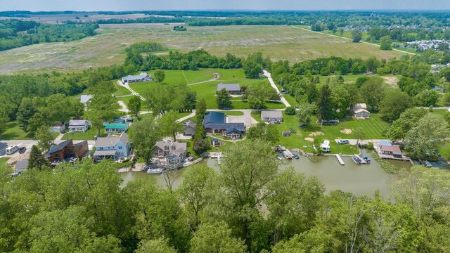 14672 Township Rd Unit 1062, Thornville, OH 43076 - aerial view of property and surrounding area featuring a nearby body of water