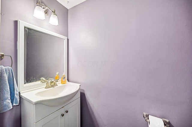 bathroom featuring vanity