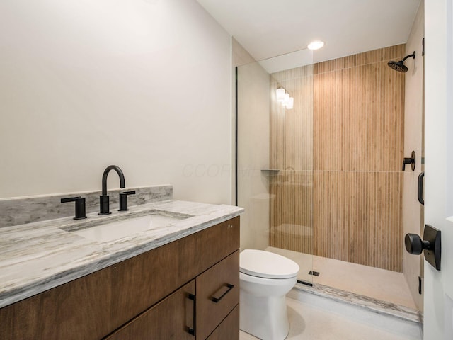 2355 Farleigh Rd, Columbus, OH 43221 - full bath featuring a shower stall, vanity, and toilet