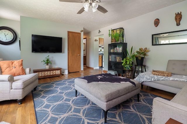 109 Williams Rd, Columbus, OH 43207 - living room with wood finished floors and ceiling fan