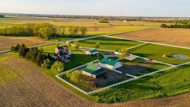 drone / aerial view featuring a rural view