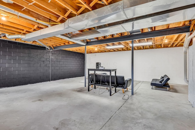 7169 Fernridge Dr, New Albany, OH 43054 - view of unfinished basement