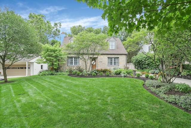 1799 Baldridge Rd, Columbus, OH 43221 - new england style home with stone siding and a chimney