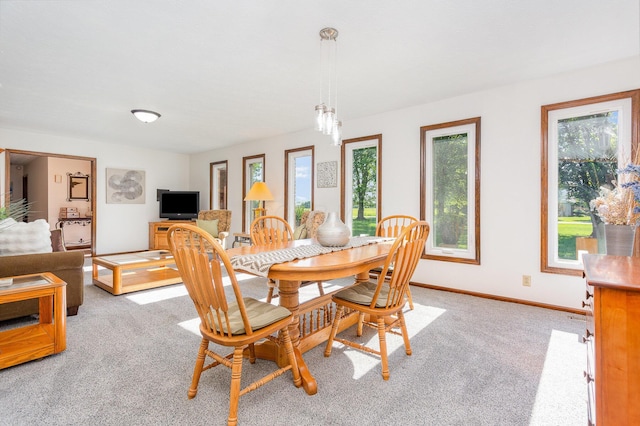 333 Salem Rd, Caledonia, OH 43314 - dining space featuring light colored carpet and baseboards