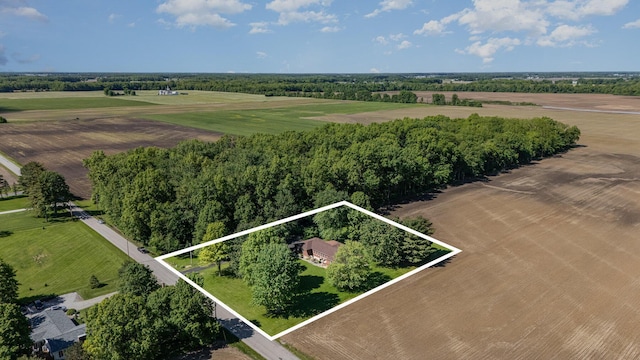 333 Salem Rd, Caledonia, OH 43314 - overview of rural landscape with large plots for crops and property boundaries highlighted