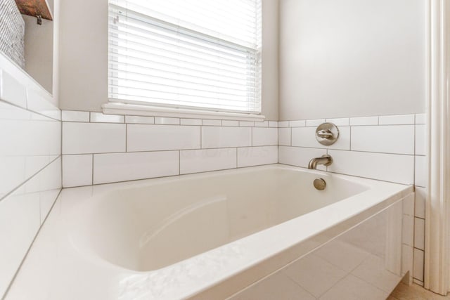 bathroom with a bath