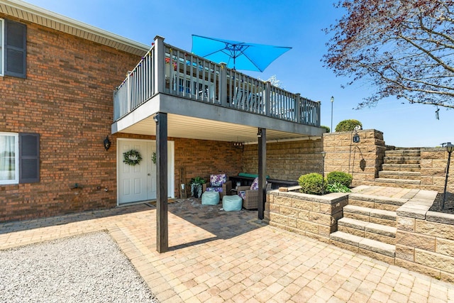 1012 Lake Fork Rd, Utica, OH 43080 - view of patio featuring a wooden deck