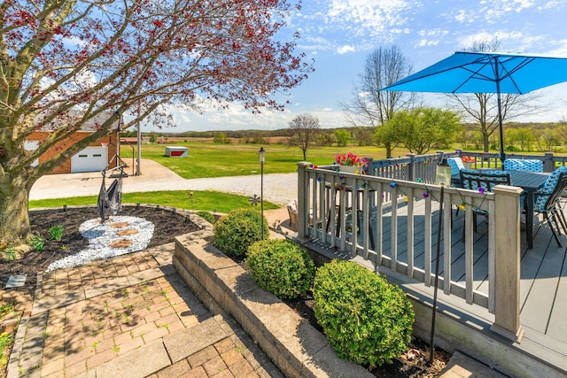 1012 Lake Fork Rd, Utica, OH 43080 - view of patio with a wooden deck