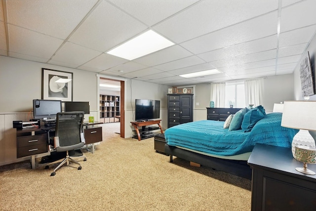 1012 Lake Fork Rd, Utica, OH 43080 - carpeted bedroom featuring a paneled ceiling