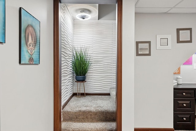 1012 Lake Fork Rd, Utica, OH 43080 - hall with carpet floors