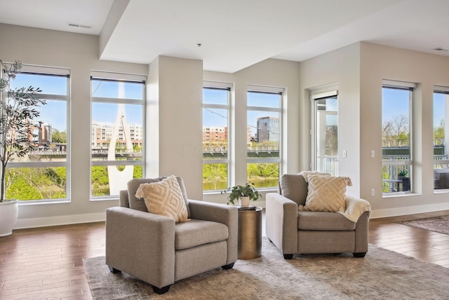sunroom with healthy amount of natural light