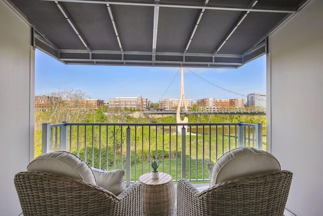 view of balcony