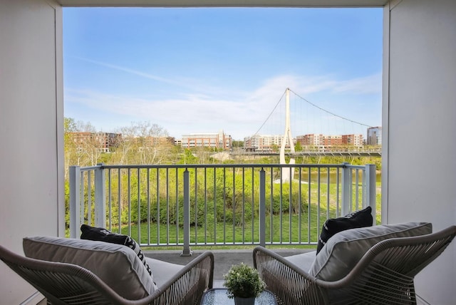 view of balcony