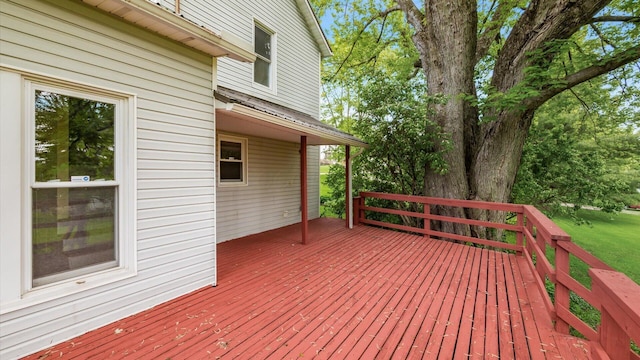 219 W Sheridan Ave, Somerset, OH 43783 - view of wooden deck