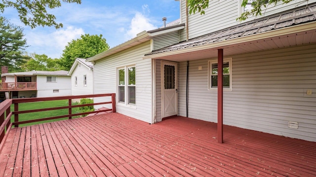 219 W Sheridan Ave, Somerset, OH 43783 - view of wooden deck