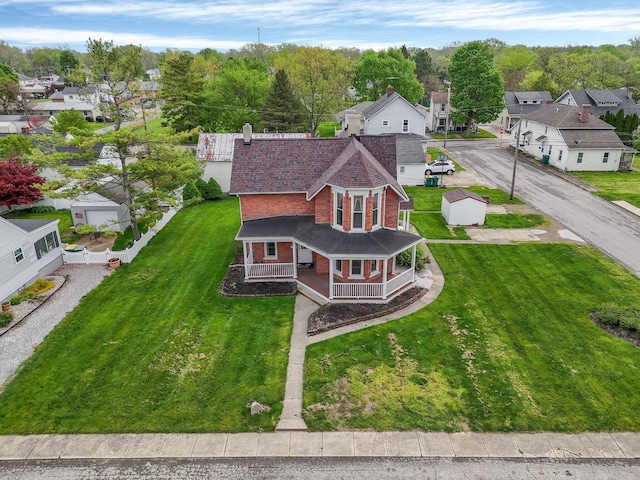 74 S Chester St, West Jefferson, OH 43162 - birds eye view of property featuring a residential view