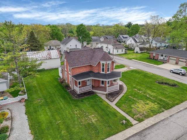 74 S Chester St, West Jefferson, OH 43162 - birds eye view of property with a residential view