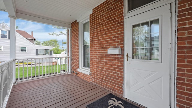 74 S Chester St, West Jefferson, OH 43162 - wooden terrace with a porch