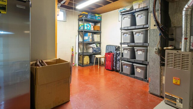 1234 E Fair Ave, Lancaster, OH 43130 - storage room featuring heating unit