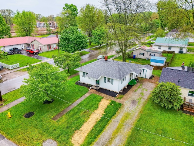 aerial perspective of suburban area