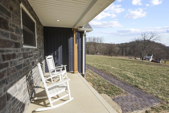 10695 State Route 93 N, Logan, OH 43138 - view of patio / terrace featuring a porch