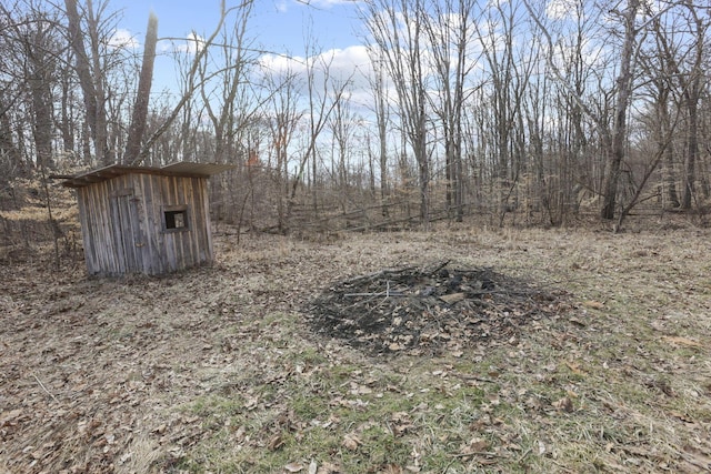 10695 State Route 93 N, Logan, OH 43138 - view of yard with an outdoor structure and a shed