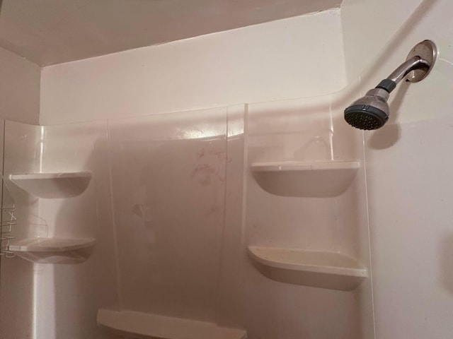 bathroom featuring a shower