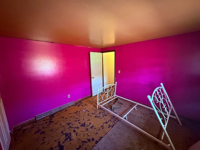 bedroom with baseboards