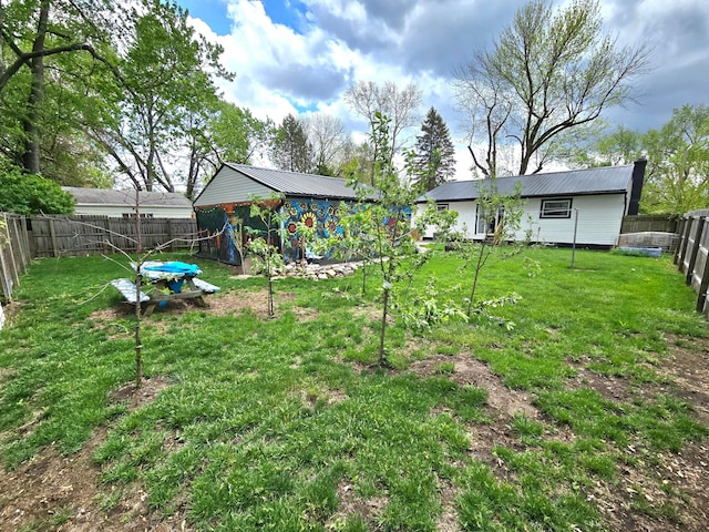 4518 Broadhurst Dr, Columbus, OH 43213 - view of yard with a fenced backyard