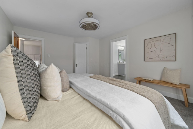 1920 Chatfield Rd, Columbus, OH 43221 - carpeted bedroom with ensuite bathroom and baseboards