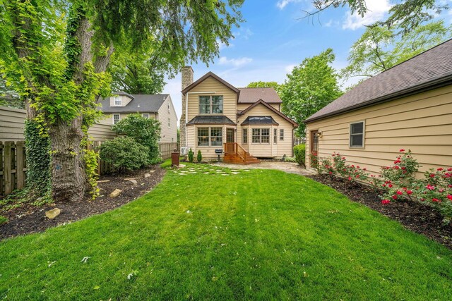 1920 Chatfield Rd, Columbus, OH 43221 - rear view of property with a chimney