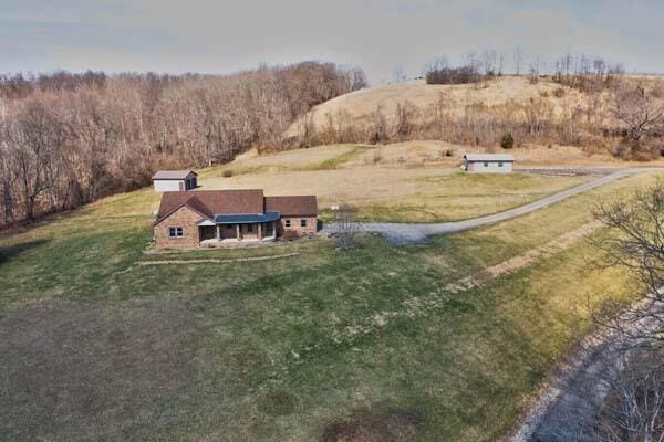 16900 Thompson Ridge Rd, Laurelville, OH 43135 - aerial view with a rural view