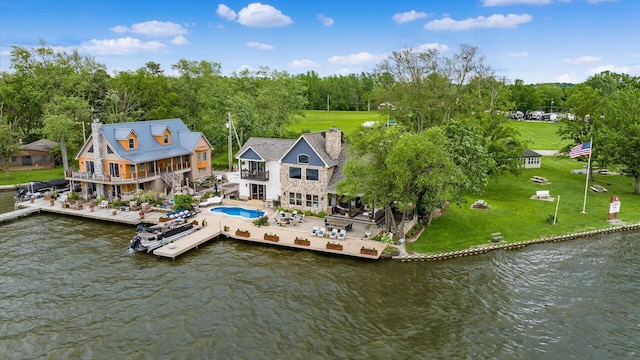 11290 Honeycreek Rd NW, Thornville, OH 43076 - view of subject property featuring a nearby body of water and a pool