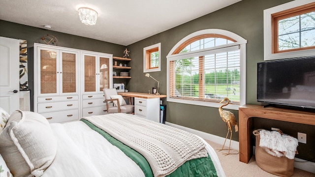 11290 Honeycreek Rd NW, Thornville, OH 43076 - bedroom with carpet, multiple windows, and baseboards