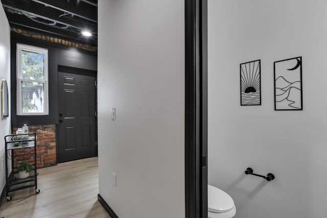 1010 Bruck St, Columbus, OH 43206 - interior space with toilet and wood finished floors