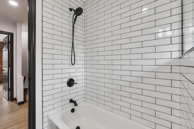 1010 Bruck St, Columbus, OH 43206 - full bath with shower / bathing tub combination and wood finished floors