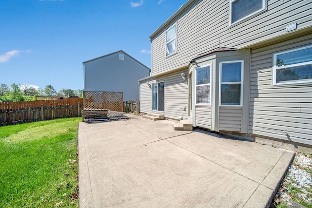 view of patio / terrace with fence