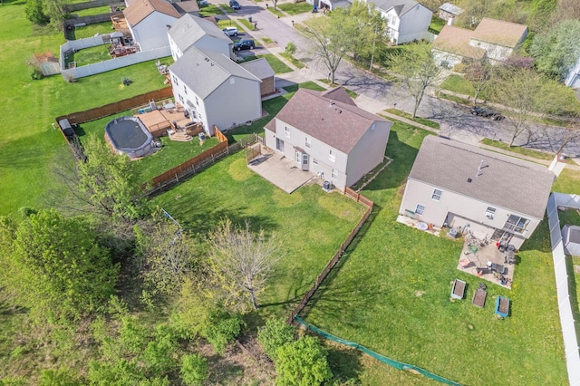 birds eye view of property featuring a residential view