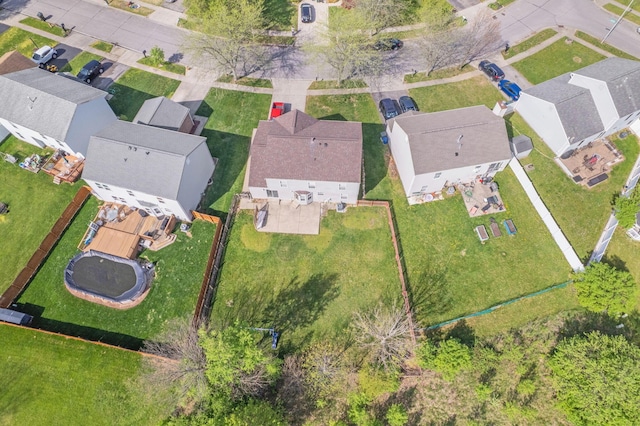 drone / aerial view featuring a residential view